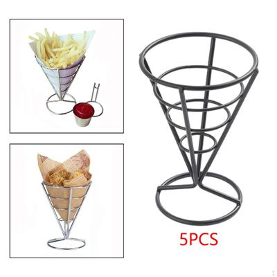 French Fries Stand Cone Holder Fashion Party Supplies, Fried Chicken Display Rack Basket