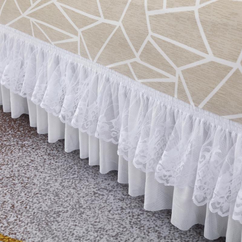 Lace Double sided Skirt Sofa Cover Elastic Sofa Universal Cover  Full Cover Cover  Anti Slip and Dust-proof Sofa Cover  Universal for All Seasons