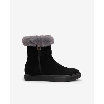 Simplet By ESquire Women S Fur Ankle bootS Black