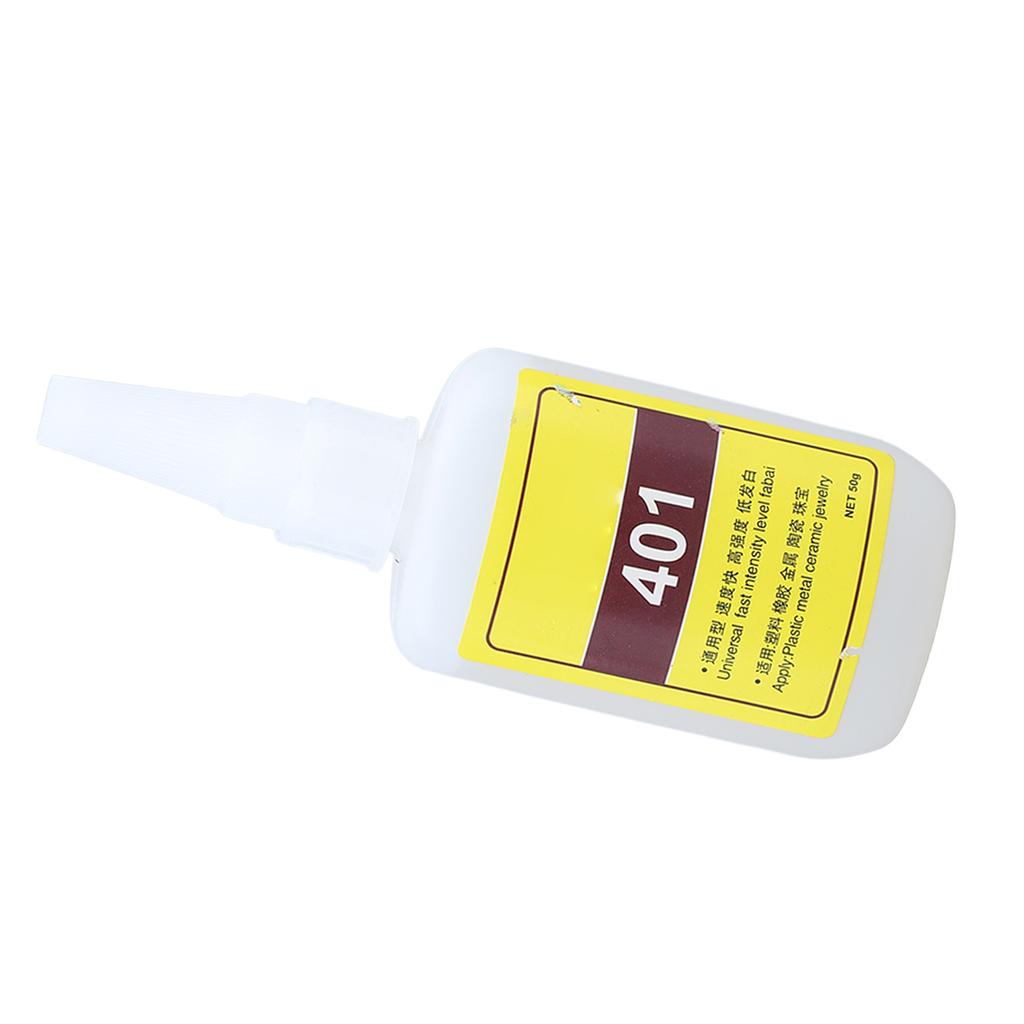 401 Universalkleber Hohe Klebkraft 50g Schnellhärtend 120Mpas Viskosität Metallkleber für Gummi