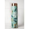 Golden Flower Multicolour Designer Printed 100% Pure Copper Bottle 1 Litre | Beautiful Bottle