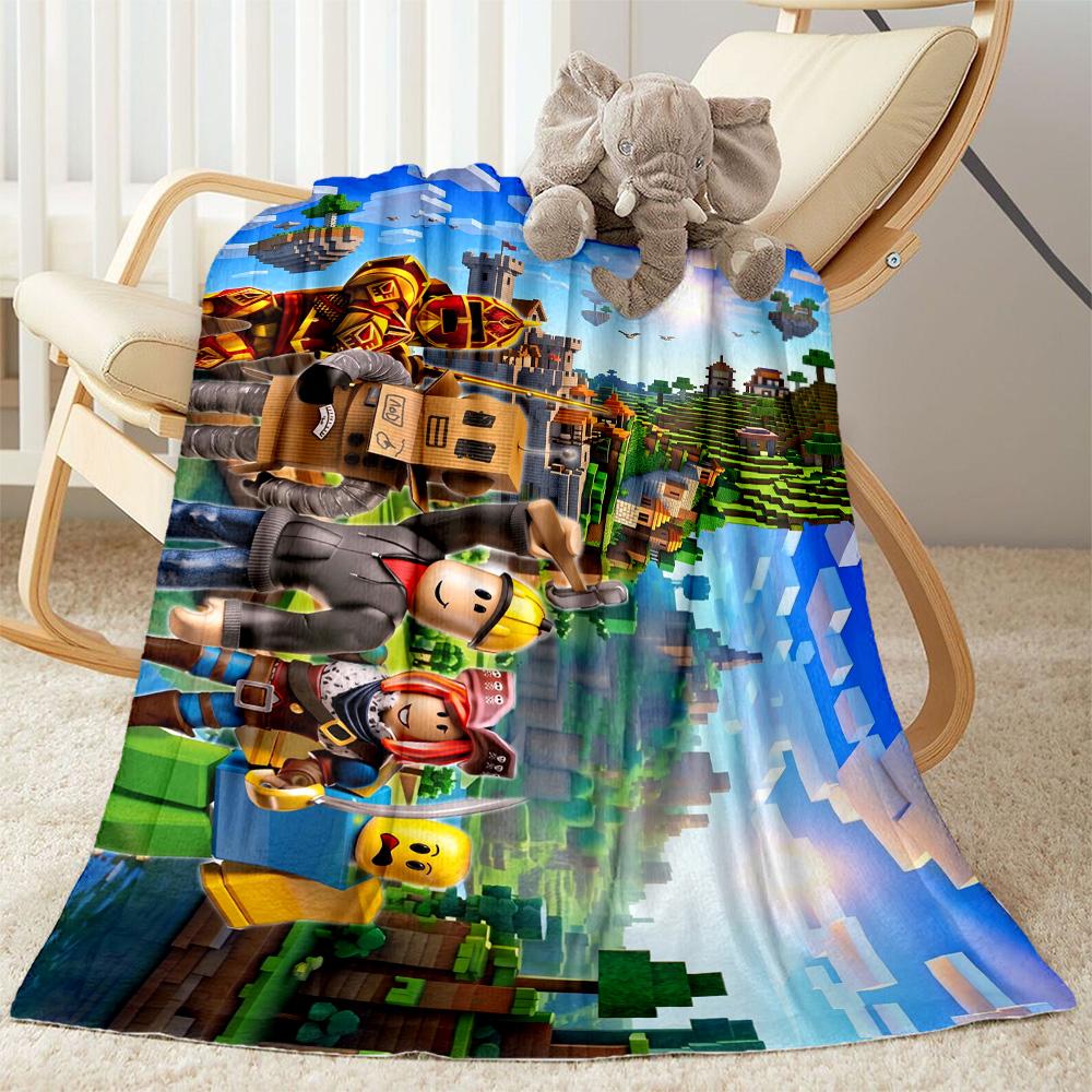 Roblox 379 Blanket Comfortable Perfect for Chair Picnics Seaside All-Season Use Stylish Decor Gifts For Family Or Friends