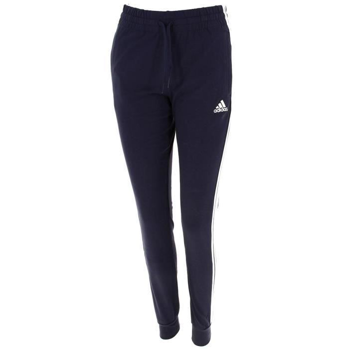 Pantalon de survêtement - Adidas - 3s sj nv pantsurvet l - Coupe slim - Bleu marine/bleu nuit - Look sportif