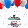 Light Up Musical Christmas Card Pop Up Musical Christmas Greeting Cards with 3D Effects for Holiday Decoration
