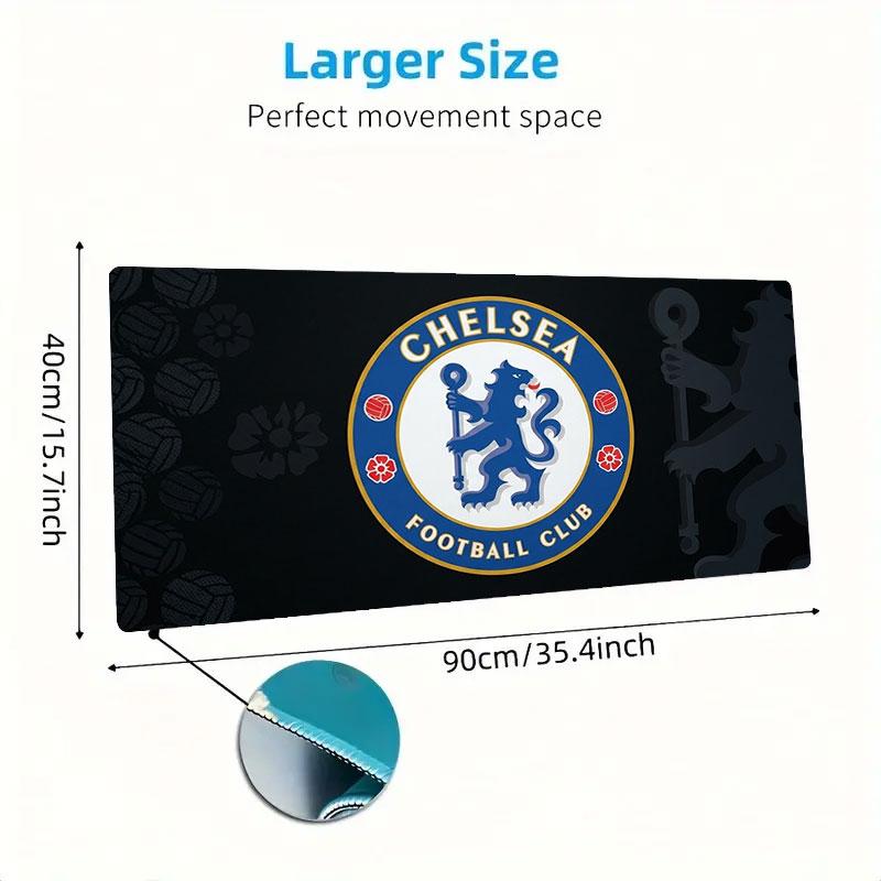 Chelsea F Large Size Mouse Pad Large Gaming Table Cushion Non-slip Laptop Tablet Big Mousepad XXL Mat Mini PC Playmat With Lock edge