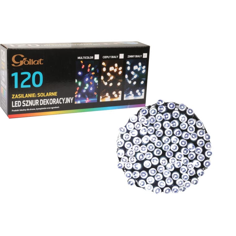 Christmas tree lights 120 LED solar cool white