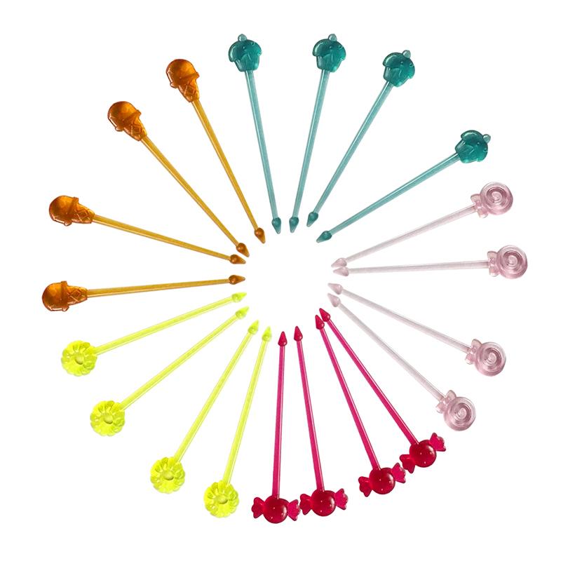 Merry Christmas Candy Fruit Fork Kid Cake Fruit Toothpick Bento Lunch Party