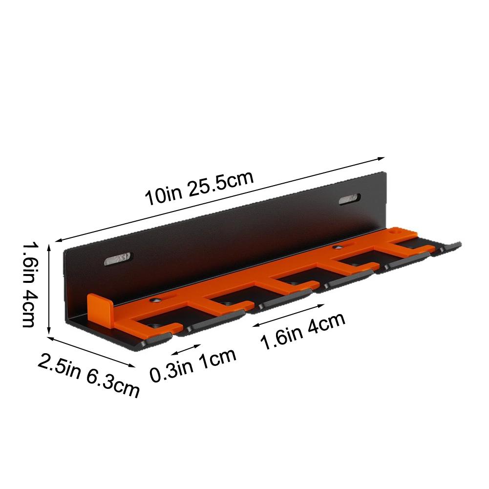 Wall-Mounted Air Tool Rack Made of Iron with 5 or 8 Slots for Garage or Workshop Pneumatic Tool Storage and Clutter Reduction 3760₽