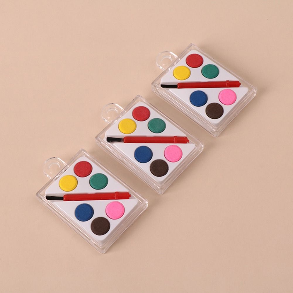 Solid Watercolor Pigment 6 Colors Oil Painting Kit Portable Painting Pigment Set Children