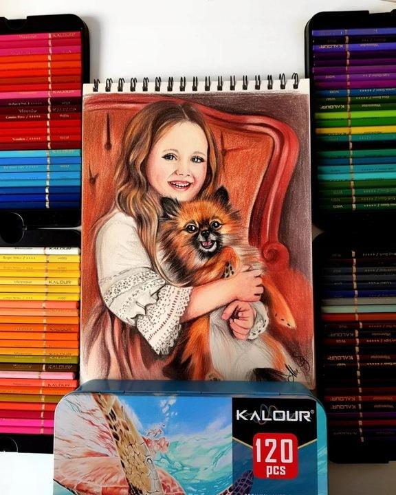 Kalour professional watercolor artist pencils 120 colors
