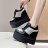 Fashion 2025 Autumn Women High Platform Shoes Height Increasing Casual Shoes 13CM Thick Sole Trainers Breathable Shoes Women Sneakers