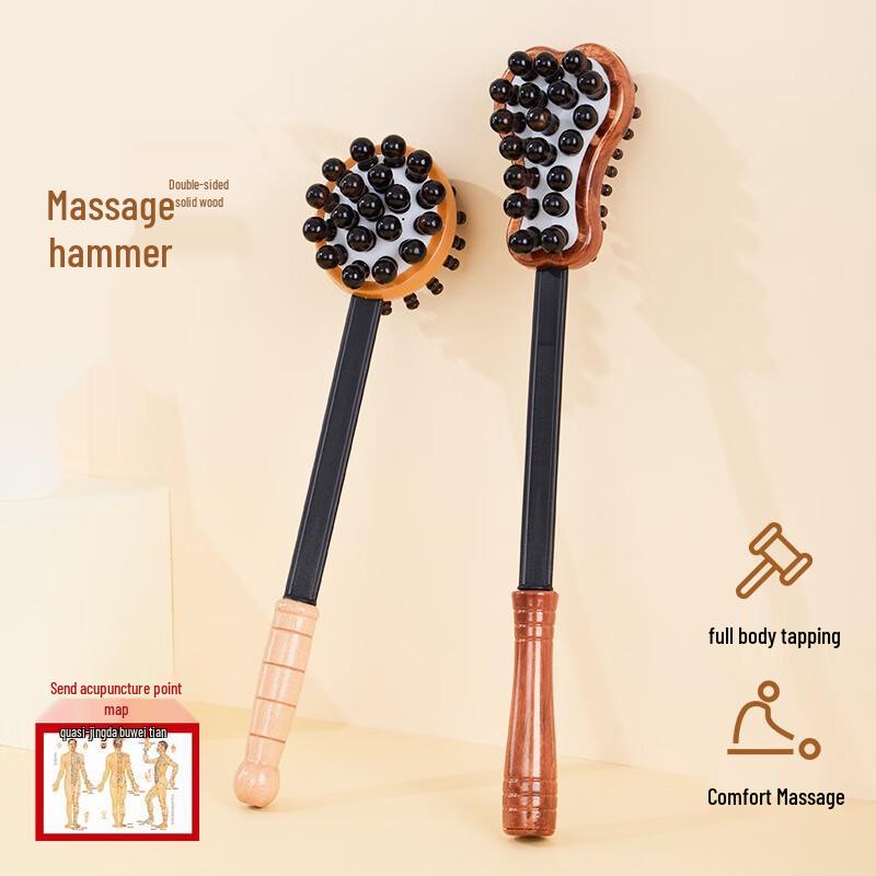 Fu Mai De Wooden Meridian Massage Hammer Set