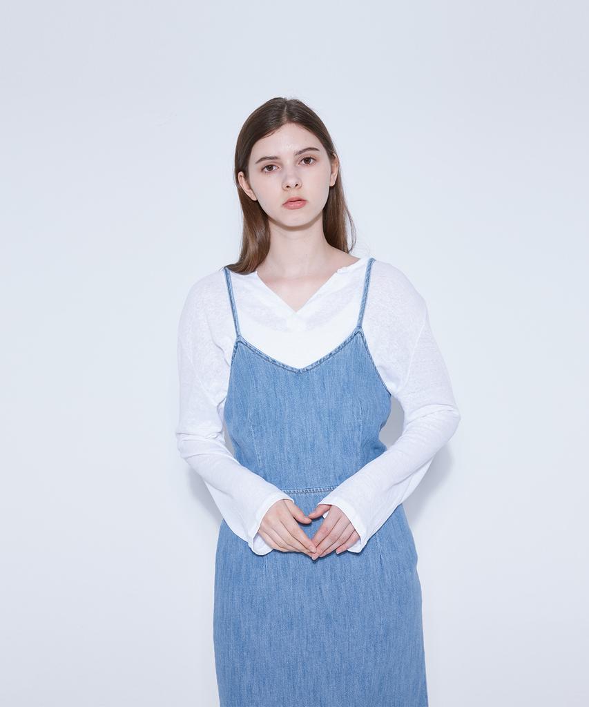 WEDNESDAY DELIGHT Button T-Shirt_White