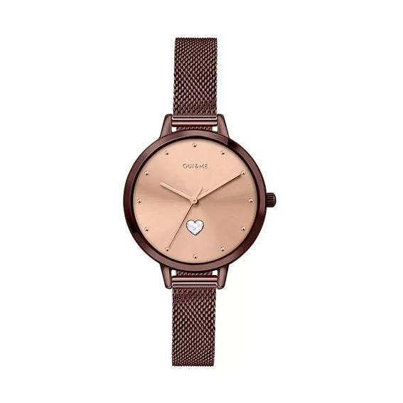 Oui & Me Petite Amourette Cadran Rayon de Soleil Or Rose Acier Inoxydable Quartz ME010221 Montre pour Femme rose or