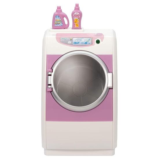 TAKARA TOMY "Licca-chan LF-02 Spinning Washing Machine" Dress-up Doll Pretend Play Toy, Ages 3 and u