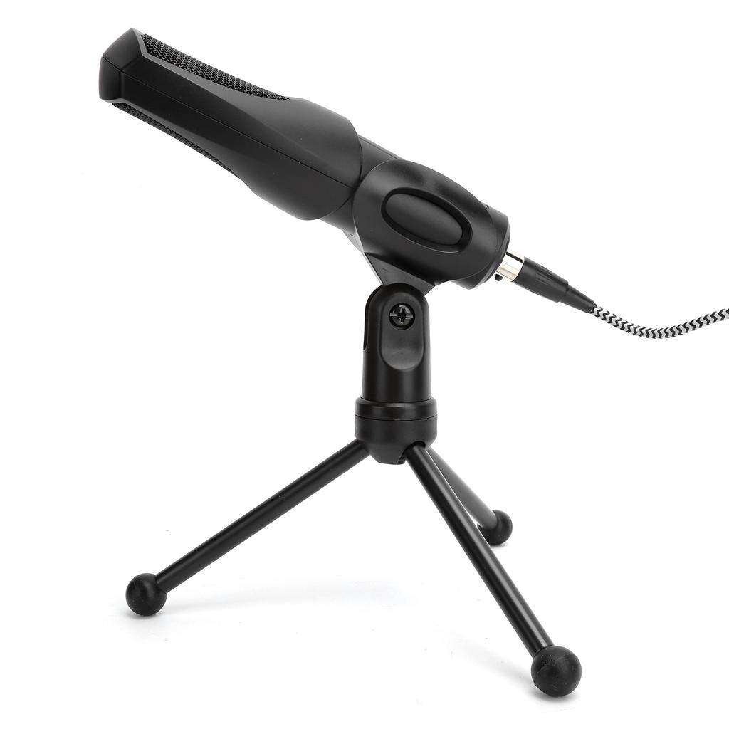 USB Condenser Microphone with Folding Tripod Stand for Laptop Voice Chat Live Broadcast