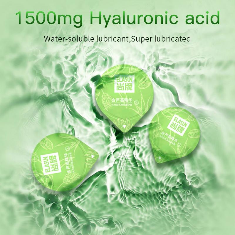 ELASUN Aloe Kwas hialuronowy Ultra Thin Delay Smooth Prezerwatywy