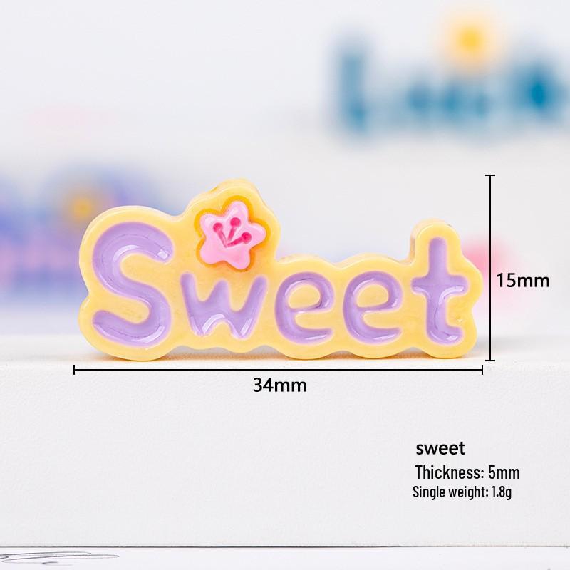 Colorful Epoxy Resin Letter Sign for DIY Projects: Phone Case Decals, Fridge Magnets, Shoe Buckles