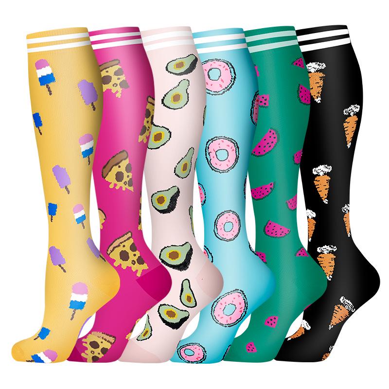Cross-border Over-the-Knee Compression Yoga & Sport Socks Set