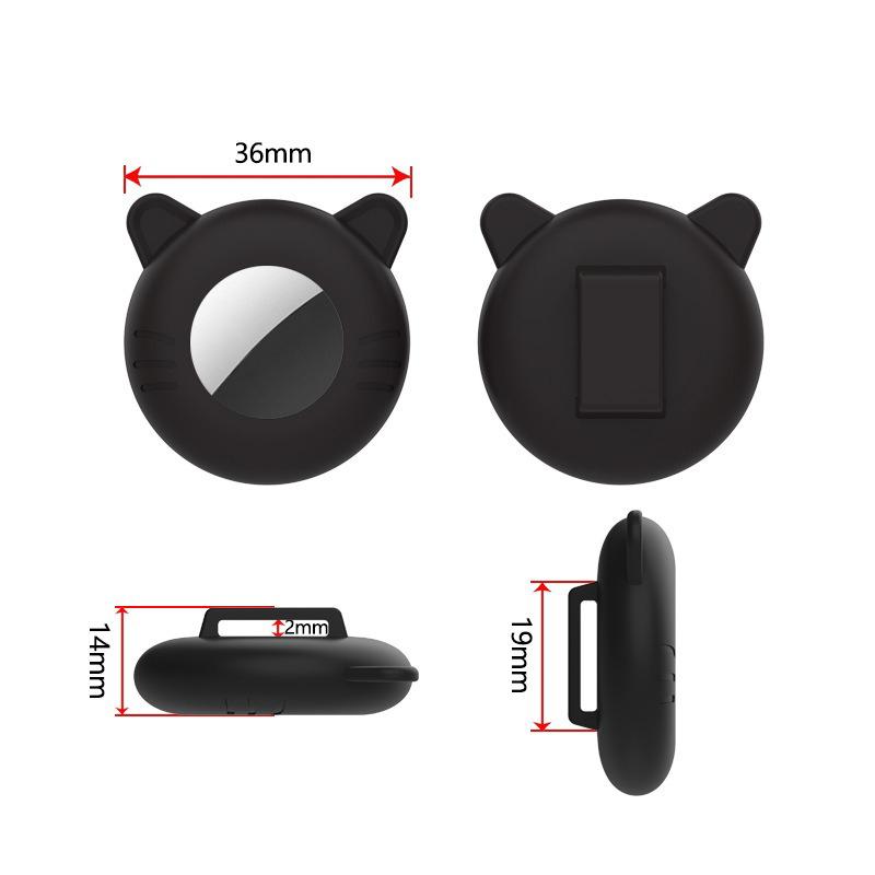 For Airtag Case Cat Collar Holder Stretchy Silicone Holder For Airtag Puppy Dog Anti-Lost Protective Pet Case Pet Protective