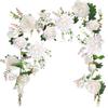 Garland Flowers Wall Hanging Wisteria OrgMemory Artificial Rose Flowers Fake Wisteria Wedding Ceremony 180cm 1 Piece Home Office Home Table Wedding