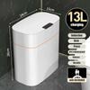 Smart Trash Can Household Bedroom Smart Sensor Touchless Trash Can with Lid Bathroom Deodorant IPX 5 Waterproof Bedroom Living Room Cracked Trash Can