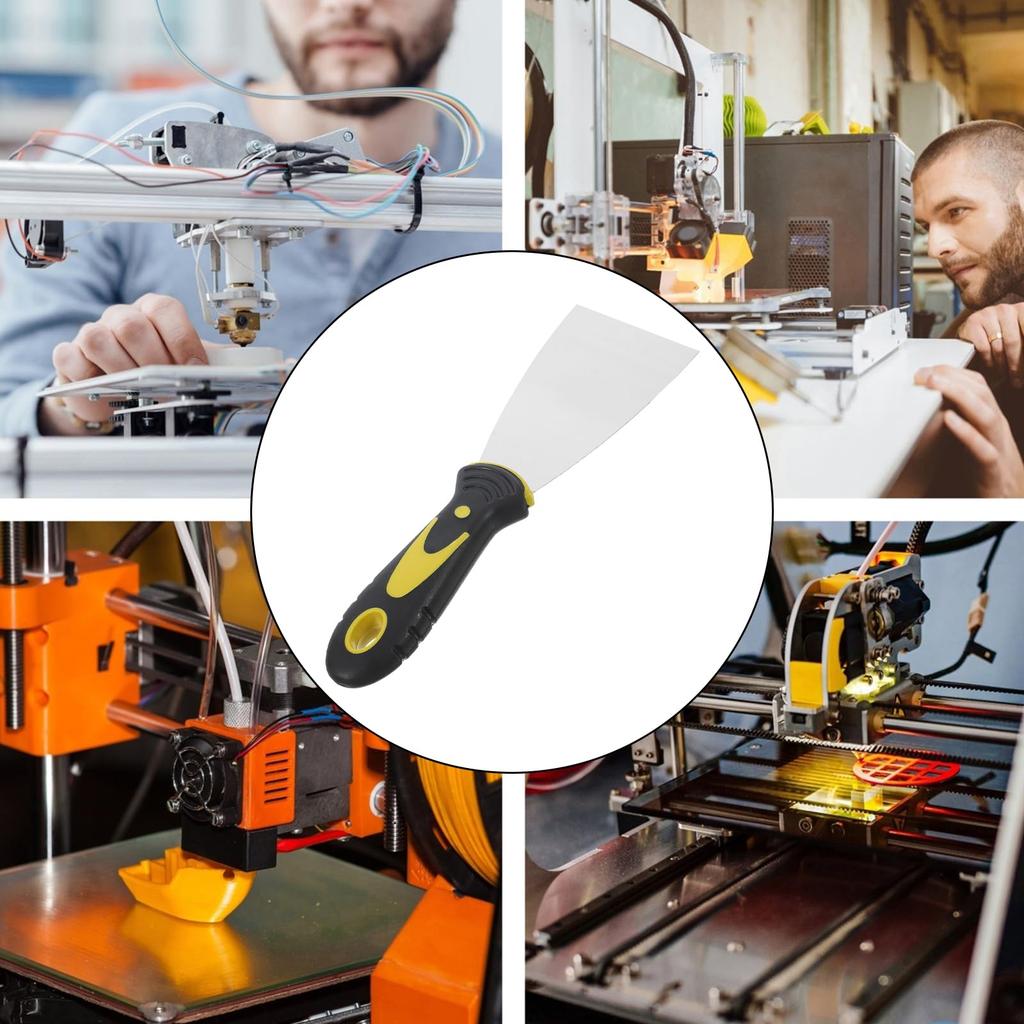 POPETPOP 3D Printer Spatula Accessory, Hot Bed Removal Tool, Spatula, Shovel, Scraper, Stainless Steel Alloy, Convenient, Easy to Use, Easy to Hold