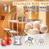 Food Mixing Home Supplies Tilt-Head Whisk Mixer Mixer Attachment Egg Beater Wire Whip Blender Part