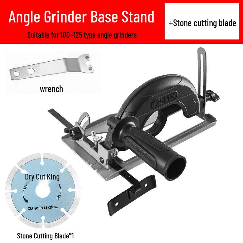 Electric Saw Slotting Base & Dust Cover for Angle Grinder Modification