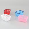 10Pcs Mini Shopping Baskets Pretend Play Toys Simulation Shopping Basket Plastic Miniature Decor Dollhouse Accessories