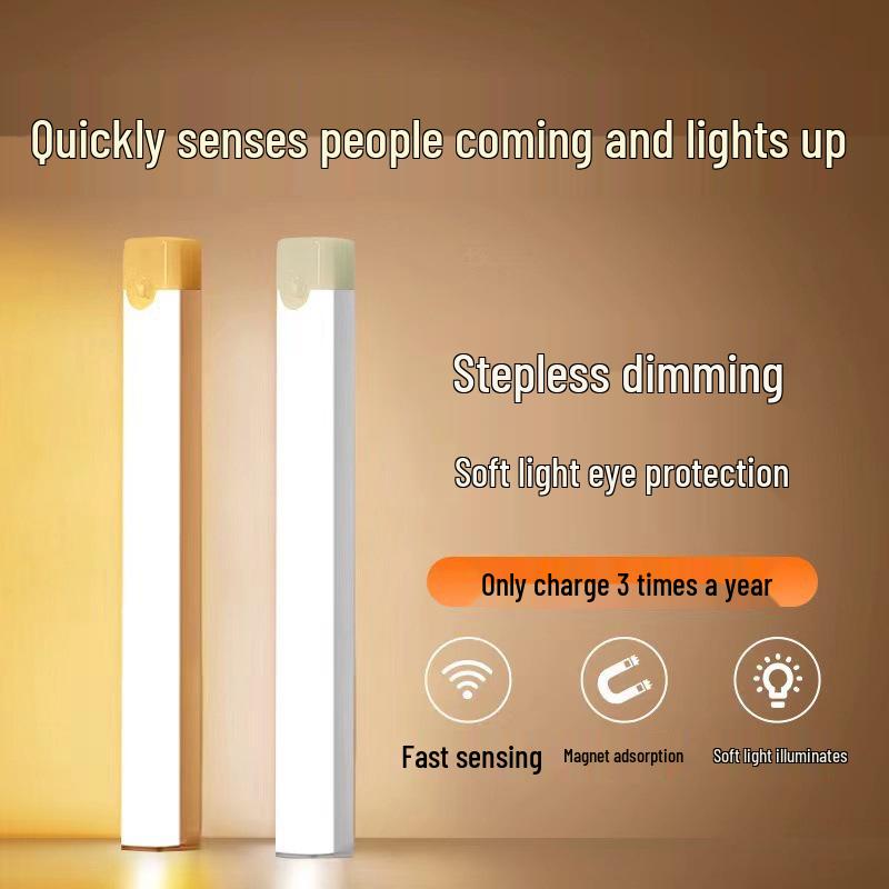 Wireless LED Night Light with Smart Human Sensor for Bedroom, Wardrobe, and Corridor