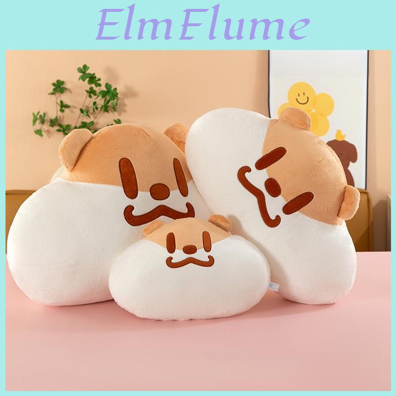 Milk Tea Mouse Plush Pillow With Short Velvet Material For Girls Bed Decor