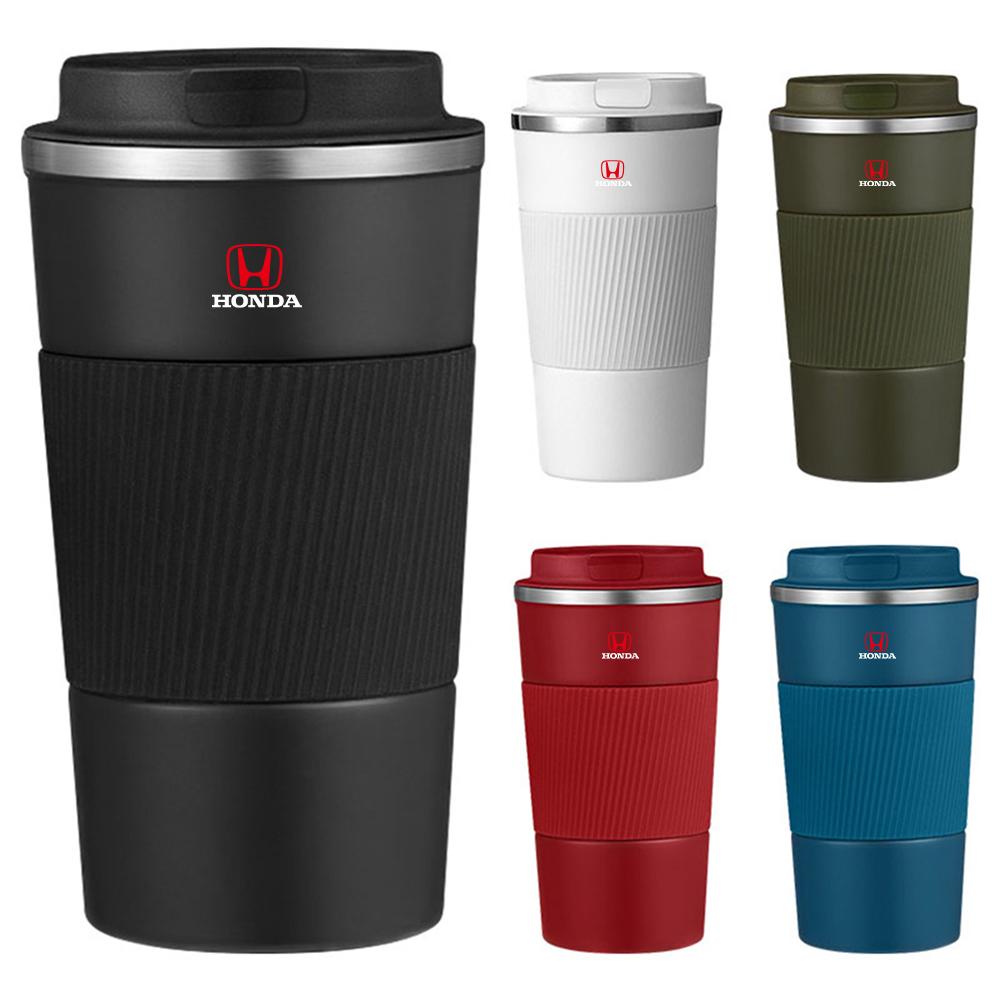 Car Thermos Coffee Cup Thermal Mug Stainless Steel Vacuum Flask For Honda Accord Mugen Fit Civic 10th 11th Gen City Jazz Odyssey