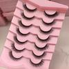 7 Pairs Per Tray Hot Sales New Product Strip False Eyelashes Lash Fluffy Eyelash Vendor Bulk 3d Faux Mink Lashes