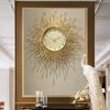European Luxury Sun Wall Clock Living Room Porch Modern Fashion Decoration Clock Simple Household Creative Personality Clock