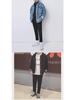 Men's Trendy Denim Jacket: Spring & Autumn Hong Kong Street Style, Loose Fit, Handsome Student Workwear