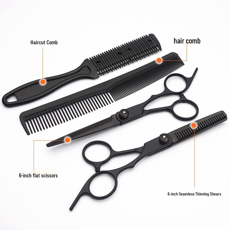 Hairdressing Shears Set: Straight, Thinning, Household & Beginner Scissors for Precise Haircutting