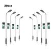 20 Stück Weiß Modell Straßenlaternen Layout Laternenpfahl Eisenbahn Zug Garten Spielplatz Landschaft Led Lampe