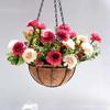 1 Pcs 8/10 Inch Home Balcony Decoration Plant Hanging Basket Metal Bracket Garden Plant Round Wire Flower Pot Planting Accessory