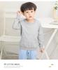 Children's Spring Collection Korean-Style Solid Color Hoodie - Trendy Long Sleeve Round Neck for Boys & Girls
