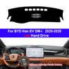 Silicone Non-Slip Car Auto Dashboard Cover For BYD Han EV DM-i 2020-2026 2026 LHD Dash Mat Carpet Cushion SunShade Accessories