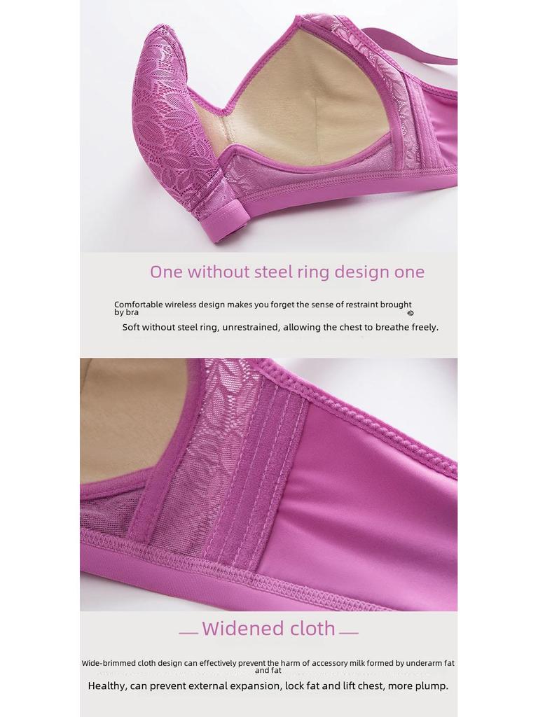 Übergröße Bügelloser Atmungsaktiver Form-BH mit Seitenstütze