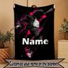 Custom Name Personalized Michael Jackson Print Blanket, Home Decor, Bedroom, Sofa, Camping, Couch, Gifts for Birthday Christmas