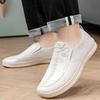 Fashion Summer Autumn Soft Leather Shoes for Men Fashion Soft Sole Business Casual Shoes Male Solid Color Light Loafers Man