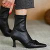 Fashion Aphixta High Heels Pointed Toe Ankle Boots Women Big Size 42 Black Boots Shoes Elegant Shoes for Woman Botines Para Mujeres
