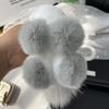Sevimli Tek Boynuzlu At Çanta Charm Peluş Bebek Oyuncak Midilli Taklit Vizon Kürk Araba Anahtarlık Kolye Hediye