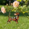 Acryl Puzzle Sonnenfänger Niedlicher Hund Sonnenfänger Panel DIY Puzzle Panel Fensterhängeornament für Haus Garten Dekoration