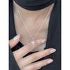 Silver925 Feather Heart Necklace (2Color)