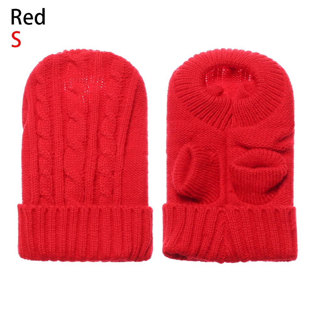 Niedliche Welpenkostüme Winterbekleidung Haustier-Hoodie Mantel Geschirr Weste Gestrickter Haustierpullover Hundepullover