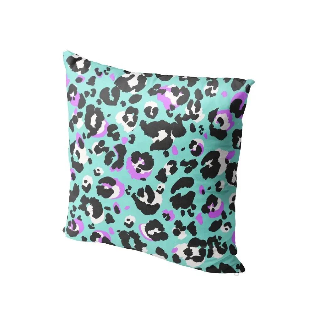 Fashion Leopard Print Pillow Case X Home Party Sofa Bedside Cushion Cover Decorative Body Throw Short Plush Pillowcase